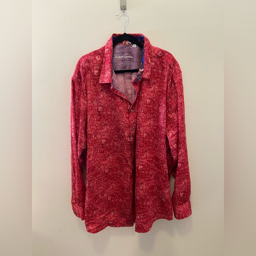 Big and Tall Robert Graham 4XL Tall Red